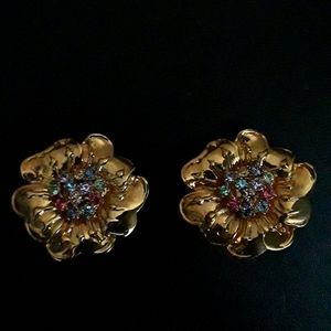 Vintage Francesca Visconti Clip On Earrings